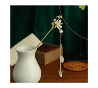 Bastoncini Per Capelli Perla Nappa Farfalla Bastone for capelli Piastra diretta Forcina Copricapo da sposa bianco Forcella for capelli Ornamenti for gioielli Capelli Twist Perni(17)