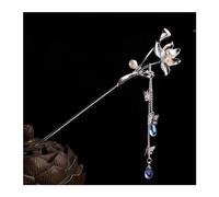 Bastoncini Per Capelli Perle di fiori rossi color oro Nappe lunghe Bastoncini for capelli Forcine Accessori for capelli da sposa Copricapo di gioielli for capelli da sposa Capelli Twist Perni(Style 3)