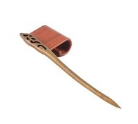 Bastoncini Per Capelli Semplice forchetta for capelli in legno Forcine for capelli in legno di sandalo nero Bastoncini for capelli for ornamenti for capelli da donna e ragazza Capelli Twist Perni(18)