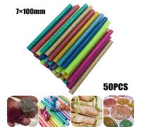 Bastoncini per colla a caldo colorati multiconfezione 50 pz con glitter artigian