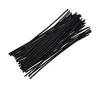 Bastoncini per diffusori, in rattan nero, 20 cm, 3 mm, bastoncini di ricambio per diffusore di aromi di oli essenziali (50 pezzi)