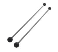 Bastoncini per marimba 1 paio di gomma nera tastiera doppia testa marimba mallet canto ciotola suono bastone xilofono mazze percussioni bacchetta