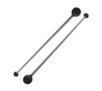 Bastoncini per marimba 1 paio di tastiere in gomma nera a doppia testa Marimba Mallet Canto Ciotola Suono Xilofono Bacchette for percussioni