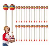Bastoncini per ritmo a percussione - in gomma colorata, strumenti di allenamento leggeri, maniglie bilanciate fatte a mano, contatto acustico reattivo | Formazione a cadenza in cla