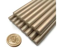 Bastoncini per sigilli in cera, Ioggtser 16 PCS Pistola Colla Sigillo Cera Sticks per timbro di cera sigillo, bastoni di cera di tenuta per fare sigilli di cera per inviti a nozze(Champagne Gold)
