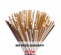 Bastoncini per zucchero filato da 40 CM 500 PEZZI - Per uso alimentare - clicca