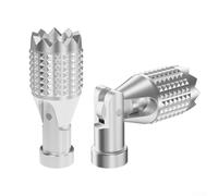 Bastoncini pieghevoli con telecomando, set di joystick in lega per telecomando potensico, joystick telescopico con impugnatura (argento)