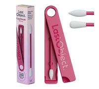 Bastoncini riutilizzabili LastSwab® per la routine di bellezza - Alternativa sostenibile ai bastoncini usa e getta - Facili da pulire - Forniti con custodia da viaggio - Rosso