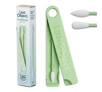 Bastoncini riutilizzabili LastSwab® per la routine di bellezza - Alternativa sostenibile ai bastoncini usa e getta - Facili da pulire - Forniti con custodia da viaggio - Verde