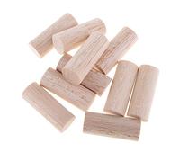 Bastoncini rotondi in legno di balsa, 20 mm, non finiti, 10 pezzi, 50 mm