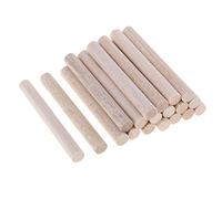 Bastoncini rotondi in legno di balsa, non finiti, 20 pezzi, 80 mm