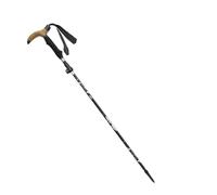 Bastoncini telescopici da passeggio, bastoni pieghevoli, stampelle in lega di alluminio, trekking, bastoncini escursionismo(Black)