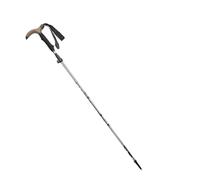 Bastoncini telescopici da passeggio, bastoni pieghevoli, stampelle in lega di alluminio, trekking, bastoncini escursionismo(Silver)