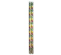 Bastoncini tradizionali in legno Meenakari Dandiya per Dandiya Nights e Garba | Navratri Celebrations/Dandiya Sticks per donne o coppie 38,1 cm (1 paio)