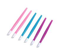Bastoncini Unghie 48 Pezzi in Gomma e Silicone per Nail Art | Strumento Riutilizzabile, Facile da Maneggiare, per Decal e Pietre Decorative Unghie, Uso DIY Colore Casuale