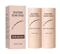 Bastoncino al silicone per cicatrici,Stick per cicatrici in silicone, gel Solutions Crema delicata ammorbidente la pelle, lenitiva e idratante, schiarente viso corpo (2)