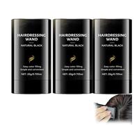 Bastoncino colorato per capelli, impermeabile e a prova di sudore, penna per tintura per capelli, pettine per capelli 2 in 1 e ritocchi, per uomini e donne (3 pezzi)