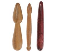 Bastoncino da Massaggio in Legno per Piedi, Set 3 Pezzi | Strumento Manuale Facile da Impugnare, per Piedi e Corpo, Uso Mentre Si Guarda la TV o Ascolta Musica