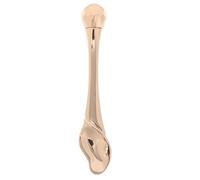 Bastoncino da Massaggio per Occhi in Lega di Zinco Oro 8x1,5x0,2cm | Design a Rullo Cucchiaio Metallico, per Sieri e Prodotti Viso, per Viaggio e Cura Quotidiana