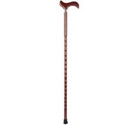 Bastoncino di canna in legno solido a passeggio in legno di canna da casa vecchia sede a piedi a mano manette a mano da cammino a piedi, rosso per anziani, anziani