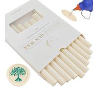 bastoncino di cera per sigilli, Ioggtser 10 pezzi pistola incollatrice ceralacca stick per timbro ceralacca, ceralacca stick per pistola incollatrice, per inviti (Milk White)