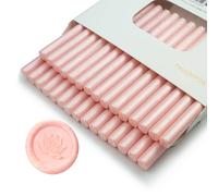Bastoncino di cera per sigilli, Ioggtser 30 PCS Mini Pistola Colla Sigillo Cera Stick per Timbro con sigillo in cera, Bastoncini di cera sigillanti per inviti a nozze (Pearlescent Pink)