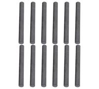 Bastoncino di Grafite Conduttivo 6mm 12 Pezzi | Set, Forma Cilindrica Nera, per Elettrodi e Officina, Miscelazione e Agitazione