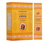 Bastoncino di incenso ayurvedico Masala arrotolato a mano fragranza ambra...