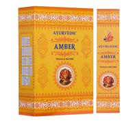 Bastoncino di incenso ayurvedico Masala arrotolato a mano fragranza ambra nat...