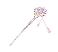 Bastoncino for capelli, Bastoncino for capelli con fiore di perla e strass Bacchette cinesi for capelli Forcina for capelli vintage retrò con nappa for acconciature Accessori for capelli lunghi for do