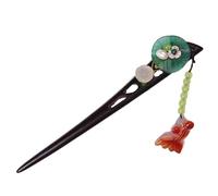 Bastoncino for capelli, forcina for capelli cinese, bacchette for capelli, bastoncini for capelli, bastoncini for capelli in legno for panini Bacchette for capelli imitazione giada pesce rosso Forcine