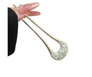 Bastoncino for capelli, forcina for capelli cinese, semplice forcina for capelli a forma di U con perle Xiangyun, nuova forcina for capelli cinese, accessori for cheongsam Hanfu, passo for le donne.