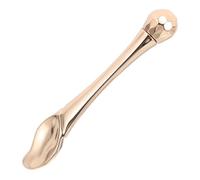 Bastoncino Occhi in Lega di Zinco Oro, Massaggio Quotidiano | Applicatore Rullo e Cucchiaio, per Sieri e Prodotti Viso, Design Compatto 8x1,5x0,2cm