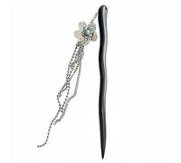 Bastoncino per Capelli Cinese Bacchette for capelli a forcina con perline a specchio con fiori di ciliegio