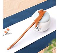 Bastoncino Per Capelli In Legno Per Capelli Lunghi,Fermagli Per Bacchette Per Capelli Intagliati Fatti A Mano,Forcine Per Capelli A Forma Di Gatto In Esecuzione Per Panini