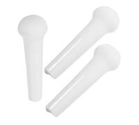 Bastoncino per Macinare Alimenti Bianco in Ceramica 3 Pezzi | Uso Manuale senza Energia, Impugnatura Ergonomica, Finitura Liscia, per Peperoncini, Pappa e Viaggi