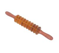 Bastoncino per Massaggio Anticellulite, Bastoncino per Massaggio a Rullo Drenaggio Linfatico in Faggio Ergonomico Sicuro per Glutei per Gambe (Marrone)