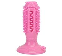 Bastoncino per Spazzolino per Cani, Spazzolino per Pulizia Orale per Animali Domestici Giocattolo da Masticare in Gomma per Cani, Ventosa Fissa Spazzolino per Cuccioli Resistente