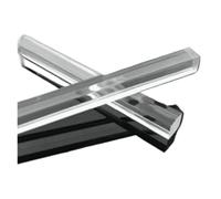 Bastoncino quadrato, barre acriliche, rotonde, Stic500Mm/20In Barra trasparente solida PMMA Bar 2 pezzi(30 * 30Mm)