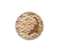 Bastoncino Riposo e Coaster Set - Pesce E Tigre Gatto