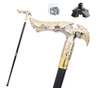 Bastone Angelo Bianco-Oro, Impugnatura Antiscivolo Ergonomica, Robusto e Durevole Portatile Unisex Anche un Accessorio di Moda