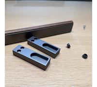 Bastone Armadio Appendiabiti Barra Appendiabiti in Legno e Alluminio per Appendere Abiti, Supporti Rinforzati per Lavanderia, Accessori per Armadio con Montaggio a Parete