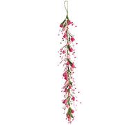 Bastone Artificiale in Rattan con Tulipani Rosa per Eleganti e Spazi Desi