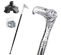 Bastone Assassino Bianco, Impugnatura Ergonomica, Antiscivolo e Resistente, Portatile Unisex, Anche un Accessorio di Moda