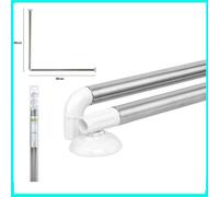 BASTONE ASTA PER TENDA DA DOCCIA VASCA BAGNO ANGOLARE AN ANGOLO 2 LATI 80x80