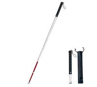 Bastone cieco， Bastone cieco telescopico da 125 cm, la migliore stampella for mobilità for ipovedenti, bastoni da passeggio ciechi in lega di titanio, bastone guida retrattile(7 Sect.)