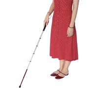Bastone cieco， Bastone da passeggio antiscivolo stabile a 8 sezioni, bastone da passeggio portatile, bastone for mobilità for non vedenti(129.5cm/51in)