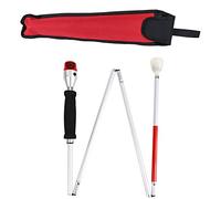 Bastone cieco， Bastone pieghevole for non vedenti con allarme vocale acustico e visivo Bastone pieghevole Bastone da passeggio portatile for ipovedenti