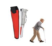 Bastone cieco， Multifunctional Foldable Blind Cane, Acousto-Optic Electronics Crutches, Folding Cane Elder Cane LED Walking Trusty Sticks
