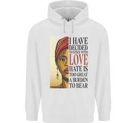 Bastone Con Love Nero Vive Materia Bambini Felpa con Cappuccio